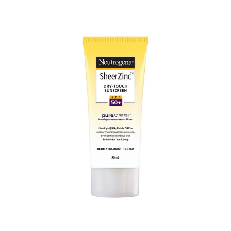NEUTROGENA SHEER ZINC DRY-TOUCH SUNCREAM SPF50+ 80ML